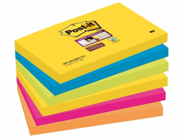 Memoblok Post-it 655 Super Sticky 76x127mm Rio