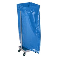Afvalzakstandaard voor inhoud 120 l, verrijdbaar h x b x d = 985x370x330 mm