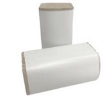 Papieren handdoekjes 1-laags Z-vouw Recycled Naturel 250x230mm