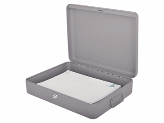 DOCUMENTENKIST PAVO 370X280X90MM DONKERGRIJS artikel afbeelding