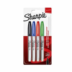 Viltstift Sharpie rond 0.9mm assorti blister à 4 stuks artikel afbeelding