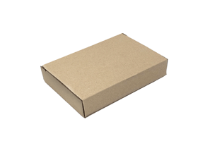 Brievenbusdoos A6 met zijklep, 155x110x26mm binnenmaat, bruin