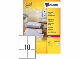 Etiket Avery L7173-100 99.1x57mm wit 1000stuks