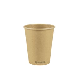 FSC kraft/PLA koffiebeker 8oz, 240ml inhoud, 80mm Ø