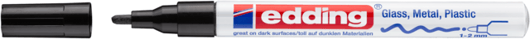 Viltstift edding 751 lakmarker creatief rond 1-2mm zwart