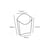 FSC® Kraft/PLA frites scoop cup 87x133x170mm