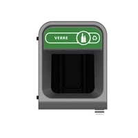 Configure Recyclingstation Glas BE FR 57 ltr, Rubbermaid