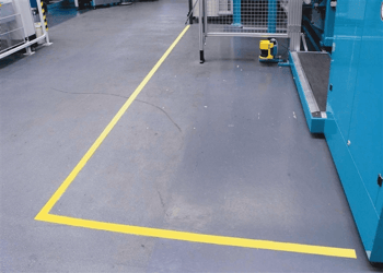 Vloermarkeringstape Tesa 60760 50mmx33m geel artikel afbeelding