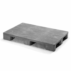 EURO-pallet van kunststof zonder sleden grijs