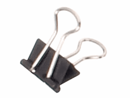 Papierklem MAUL 213 foldback 13mm capaciteit 4mm zwart