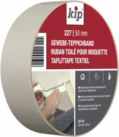 Kip 227 Tapijttape Textiel - wit, breedte 50 mm x lengte 25 m