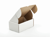 Postpack Fefco 0427 250x150x100mm, kleur wit/bruin, dikte E-Golf 1,5mm. artikel afbeelding