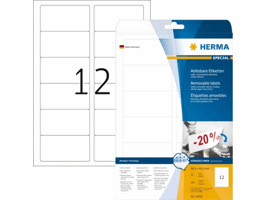 Etiket HERMA 10010 88.9x46.6mm verwijderbaar wit 300 etiketten