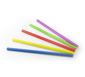 Drinkrietje papier (FSC®) assorti, ø 10 mm / 24cm