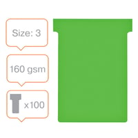 Planbord T-kaart Nobo nr 3 80mm groen 100 stuks