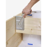 Palletverdeler, flexibel verzinkt beslag, VE = 5 stuks lengte