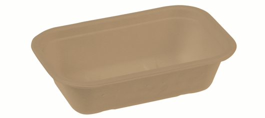 Suikerriet bakje 650ml/20,5x13x5,6cm bruin artikel afbeelding
