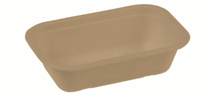 Suikerriet bakje 650ml/20,5x13x5,6cm bruin
