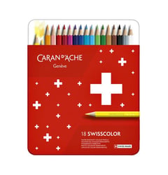 Kleurpotloden Caran d'Ache Swisscolor 18stuks ass artikel afbeelding