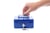 Geldkist MAUL met muntgleuf en slot 125x95x60mm blauw