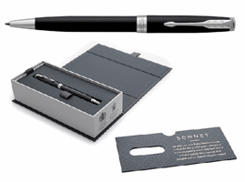 Balpen Parker Sonnet matte black lacquer CT medium