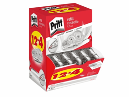 Correctierollervulling Pritt 4.2mmx12m flex doos à 12+4 gratis