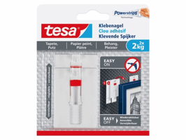 Klevende spijker tesa® behang en pleisterwerk 2kg verstelbaar wit