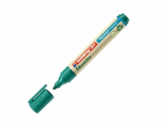 edding 31 EcoLine Flipchart Marker, Ronde Punt, 1,5 - 3 mm, Groen (doos 10 stuks) artikel afbeelding