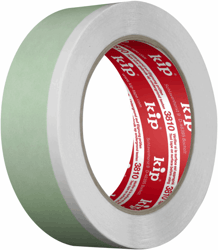 3810 Kip Duoband - groen/wit. Breedte 35mm x lengte 25m artikel afbeelding