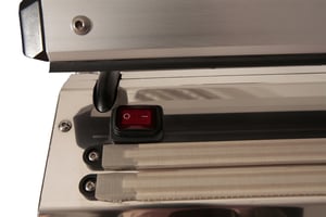 Hacona industriele Impulse sealer INOX met dubbele sealbalk (TWIN SEAL)