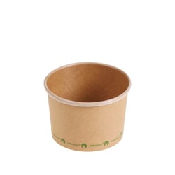 Kraft/PLA soepbeker 8oz/240ml/90mm Ø x 60mm artikel afbeelding