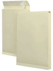 Monsterzak 230x350x38mm met blokbodem en stripsluiting 170g creme (verpakking 125 stuks) artikel afbeelding