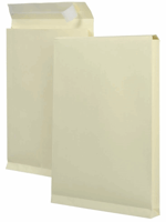 Monsterzak 230x350x38mm met blokbodem en stripsluiting 170g creme (verpakking 125 stuks)