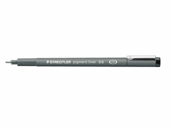 FINELINER STAEDTLER PIGMENT 308 0.6MM ZWART artikel afbeelding