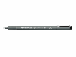 Fineliner Staedtler Pigment 308 zwart 0.6mm