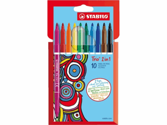 VILTSTIFT STABILO TRIO NON PERM 2 IN 1 223/10  artikel afbeelding