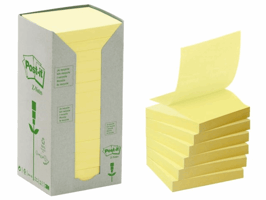 Memoblok 3M Post-it Z-Note R330 76x76mm recycled geel