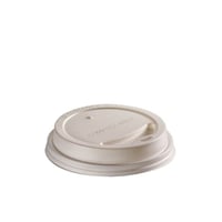 CPLA deksel wit 90mm Ø voor 2,5/3dl/12oz beker