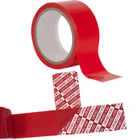 Security tape 50mm x 50 meter rood