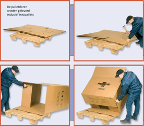 Inka palletbox 1180x780x770mm BC-Golf + Inkapallet type F8LF