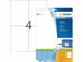 Etiket HERMA 8630 105x148mm premium wit 40 stuks