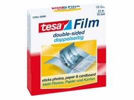 Dubbelzijdig plakband tesafilm® 33mx19mm transparant