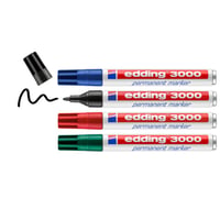 Viltstift edding 3000 creatief rond 1.5-3mm assorti blister à 4 stuks
