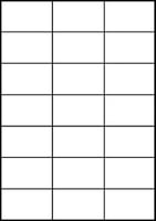 Etiket Avery Zweckform 3652-200 70x42.3mm wit 4200stuks