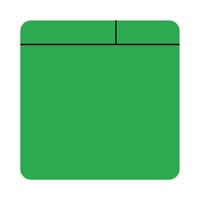 Plakbriefjes, magnetisch l x b = 100x100 mm (Kleur: Groen)