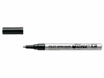 VILTSTIFT PILOT SUPER SC-F-S ROND 1MM ZILVER artikel afbeelding