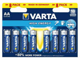 Batterij Varta Longlife Power 8xAA