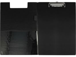 Klembord, A4 met klep, PVC, Zwart