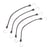 Rubber bevestigingsriem VE = 4 stuks lengte