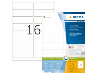 ETIKET HERMA 4267 99.1X33.8MM PREMIUM A4 1600ST artikel afbeelding